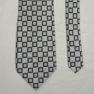 100% Silk Industrial Squares Necktie